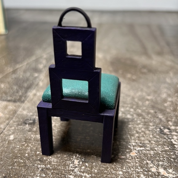 Vintage 2000 Take A Seat By Raine Miniature Chair Form & Function New - Picture 4 of 6